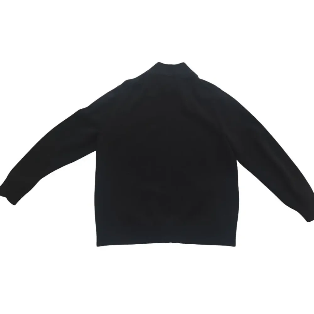 L.L.Bean Black‎ Chicago White Sox Full Zip Sweater Men's XL Regular Cotton